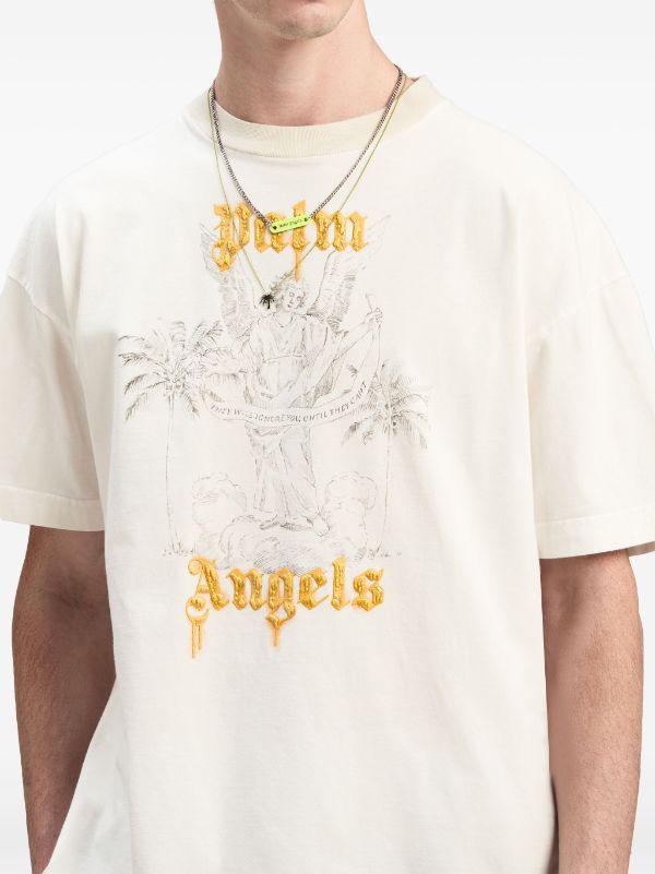 Palm Angels (Baumwoll-T-Shirt mit Logodruck)