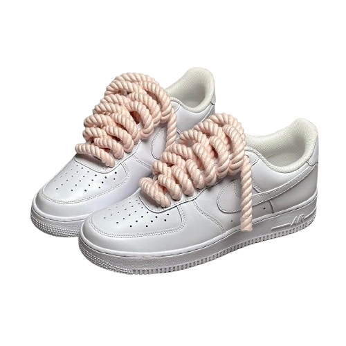 Nike Air Force 1 WHITE (Rope Laces)